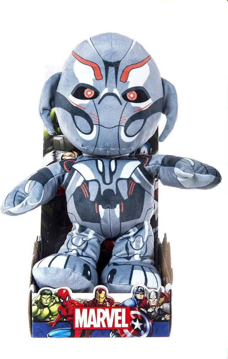 Marvel Avengers Ultron Pluche Knuffel 30 cm | Marvel Plush Toy | Marvel Peluche Knuffel | Knuffel voor kinderen | Speelgoed | Pluche Knuffel | Marvel Avengers Ultron Pluche Knuffel 30cm | Marvel and friends Ultron, Iron Man, Thor,